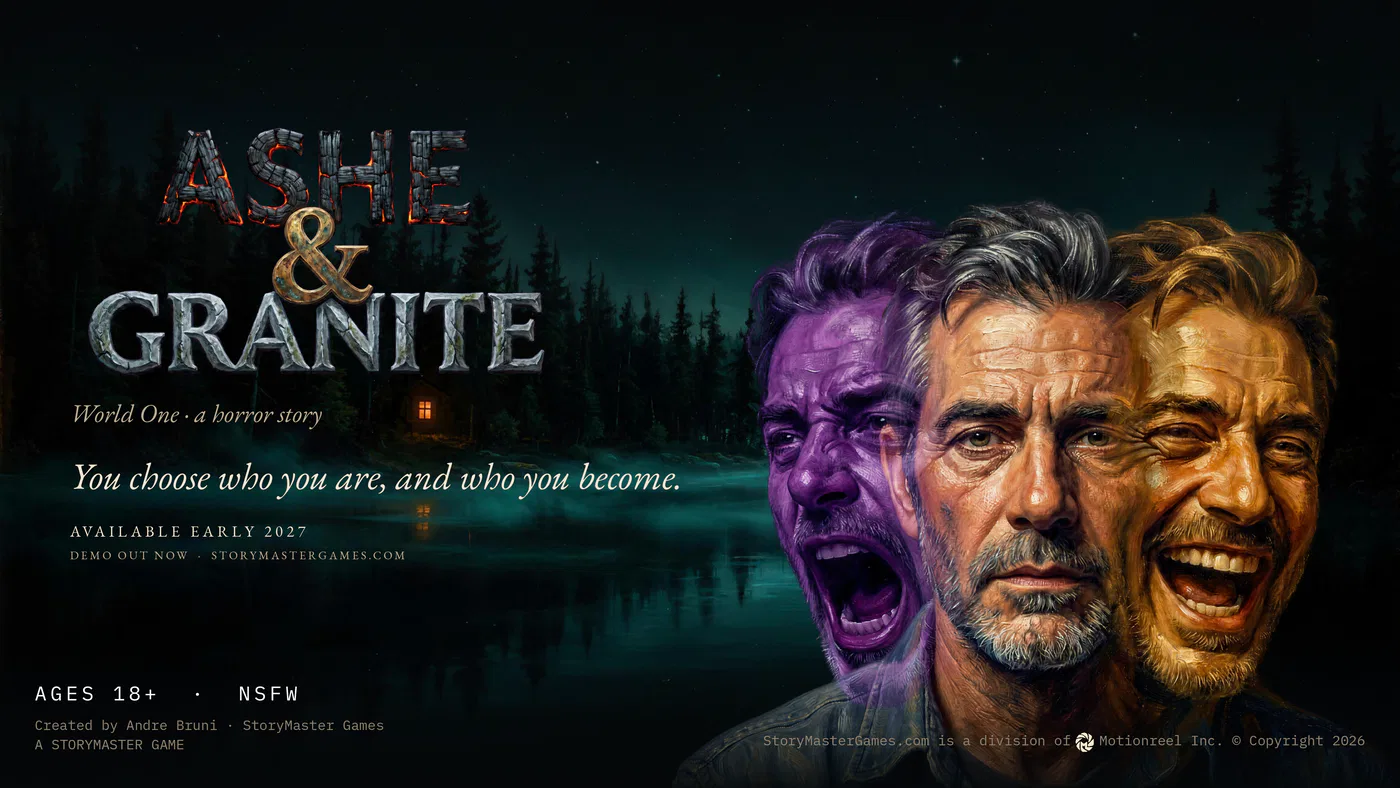Granite, painted three times over on the lake: purple and shouting, steady in the middle, gold and laughing